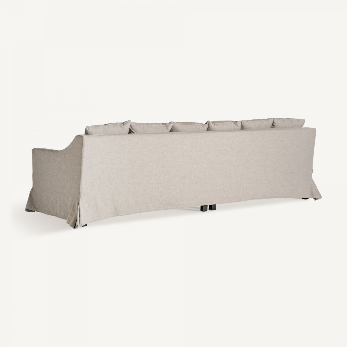 Canapé 4 places en lin beige | Vical Perlez