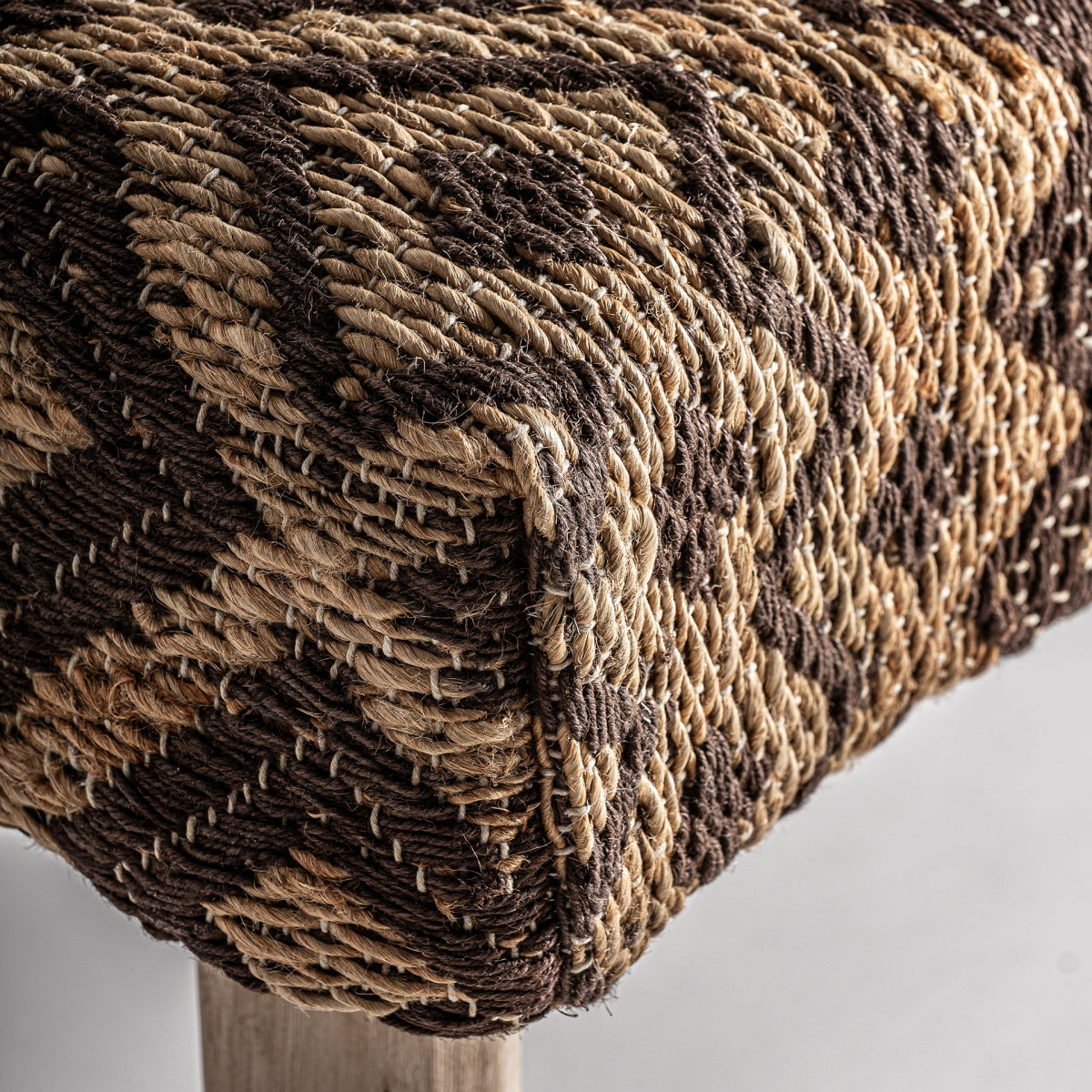 Banc en jute marron | Vical Zahur