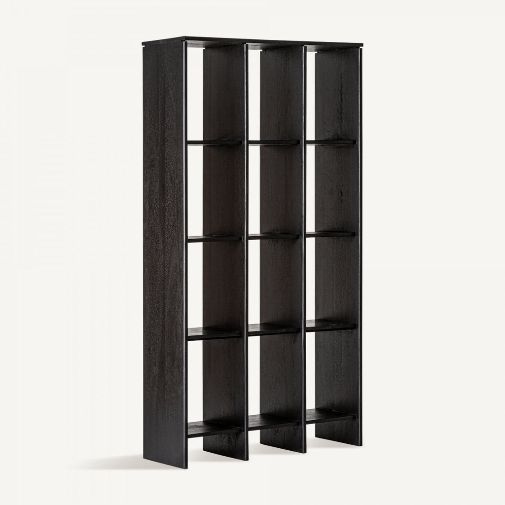 Bibliothèque en manguier et marbre noir | Vical Nara S