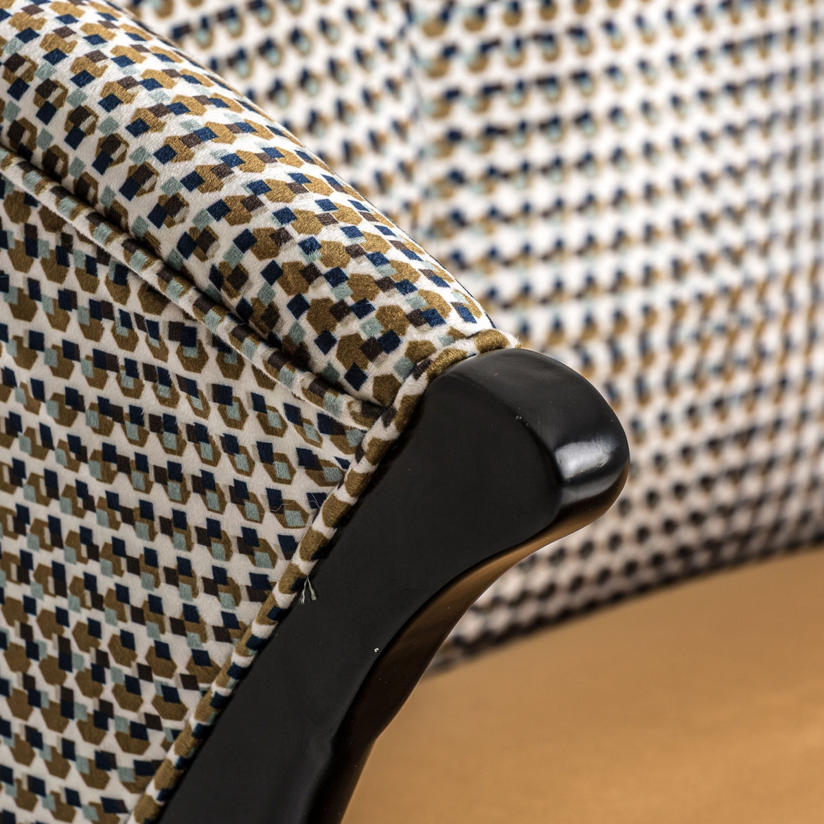 Fauteuil d'appoint en velours jaune | Vical Brillon