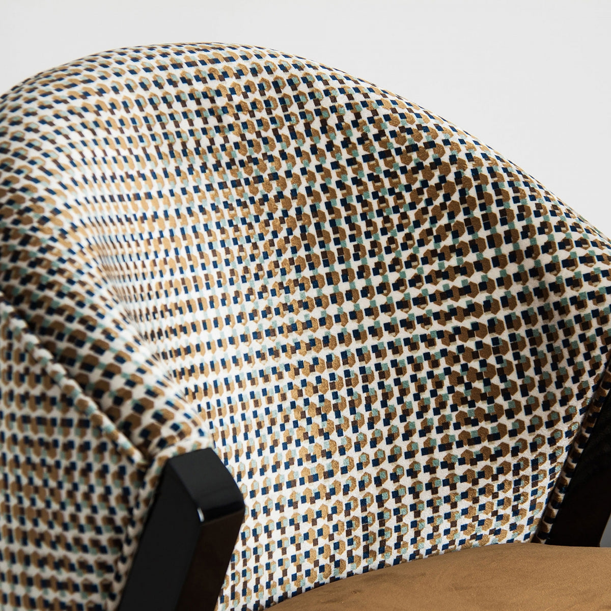 Chaise de salle à manger en velours jaune | Vical Brillon