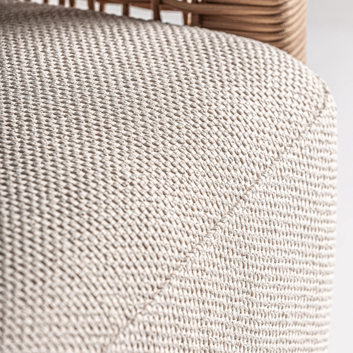 Fauteuil d'extérieur en tissu beige | Trena VICAL