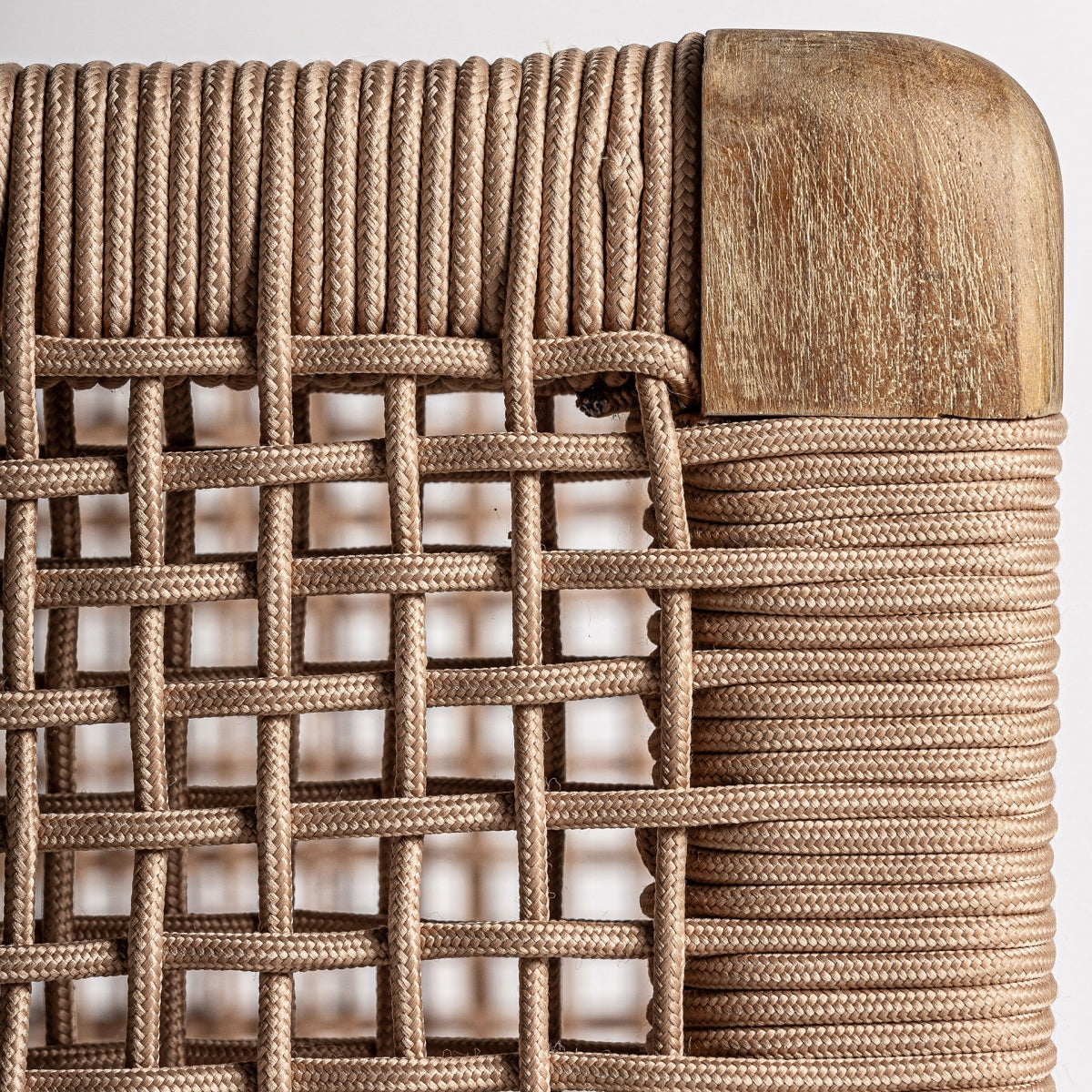 Fauteuil d'extérieur en tissu beige | Trena VICAL