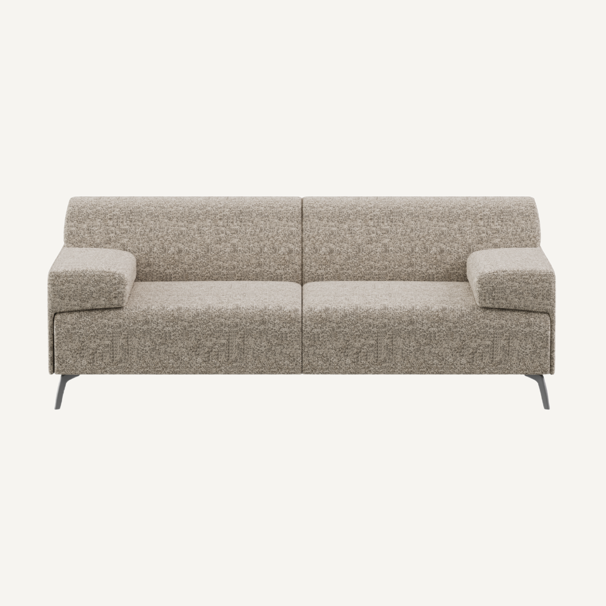Canapé 2-3 places en tissu sable | Dôme Déco Lugano