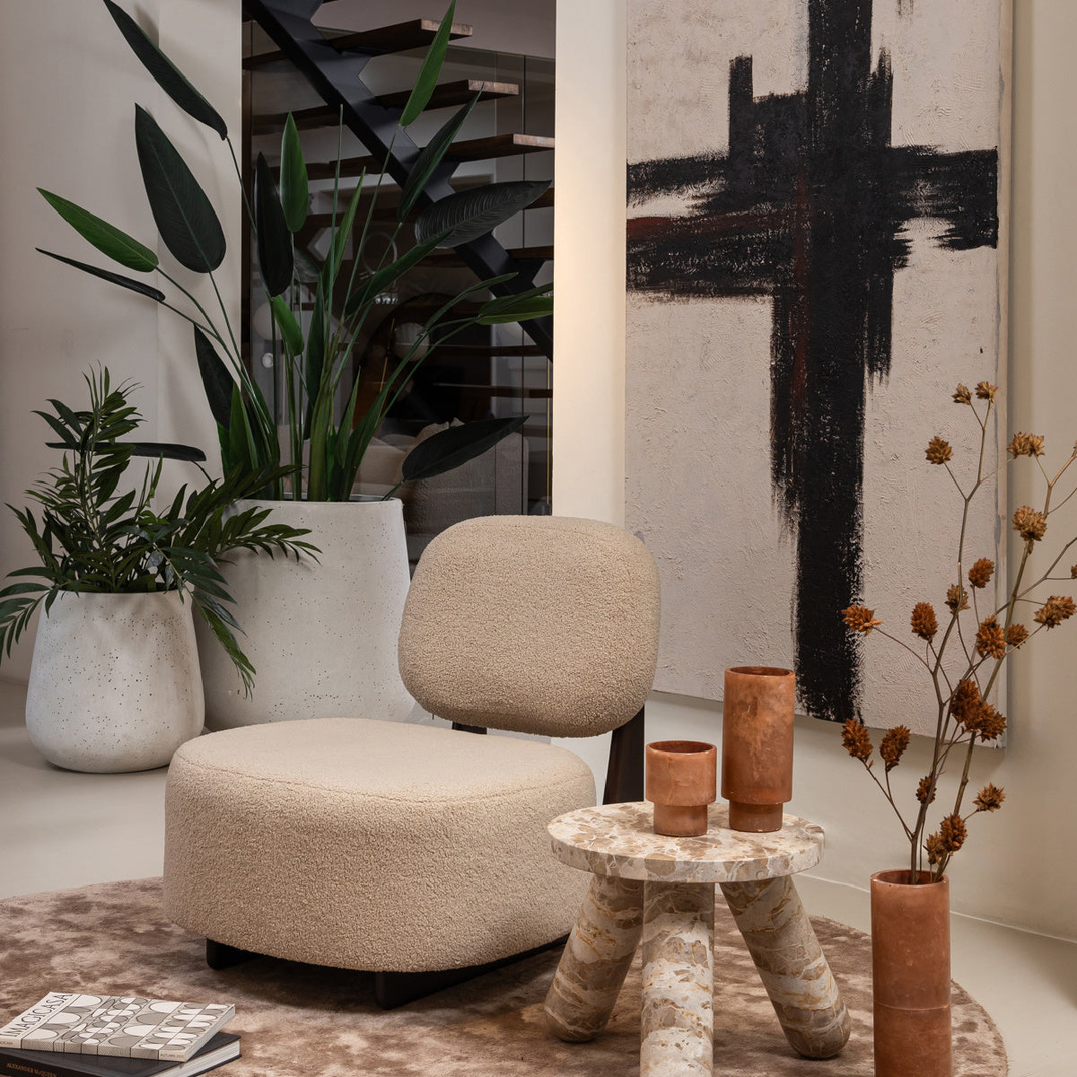 Peinture sur toile noir et blanc | Dôme Déco Instinct