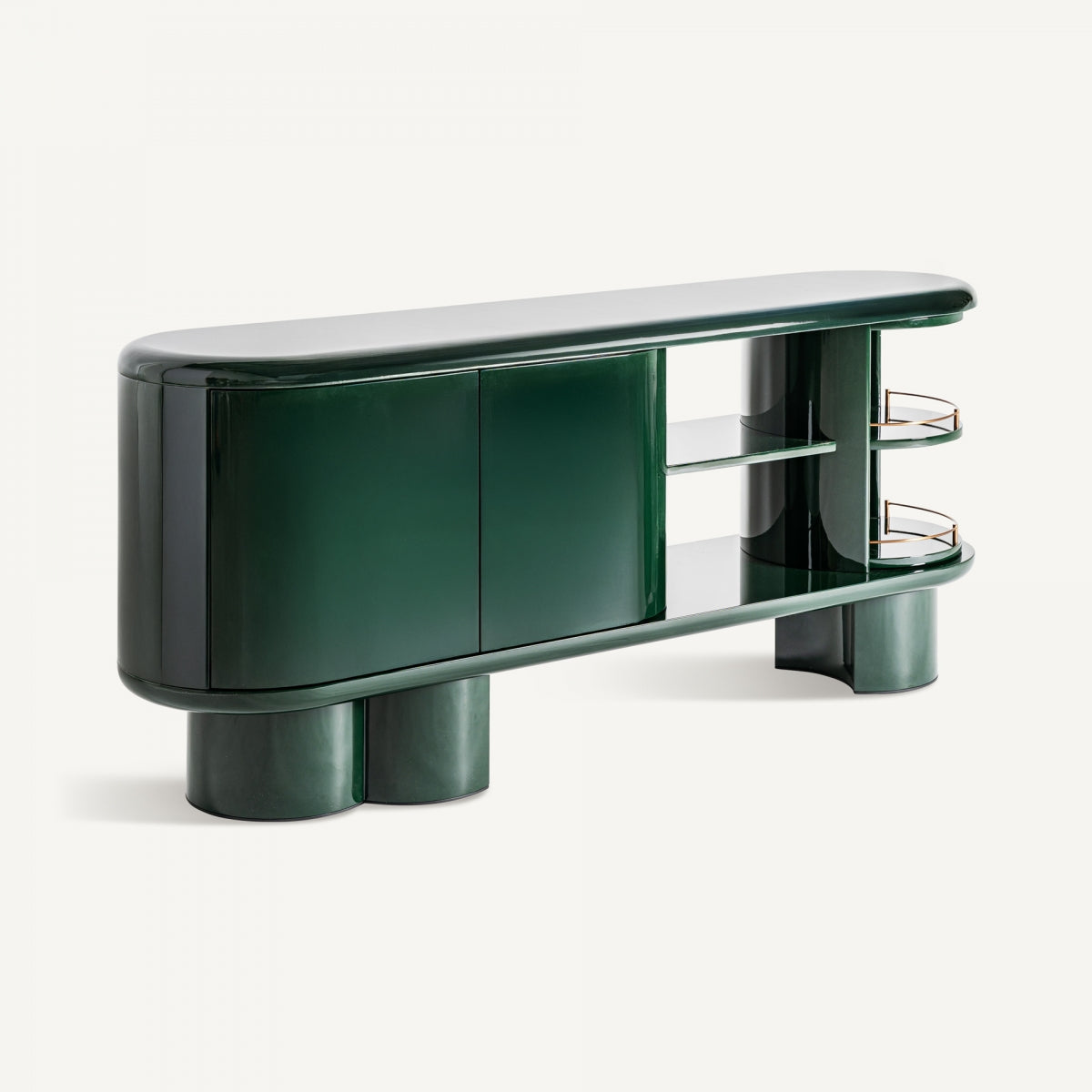 Buffet Art déco en bois vert | Vical Gory