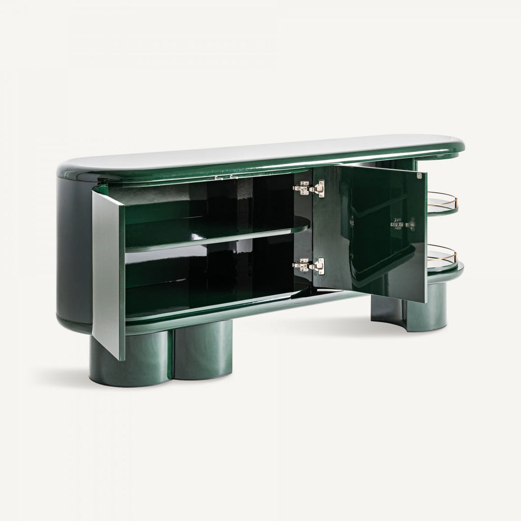 Buffet Art déco en bois vert | Vical Gory