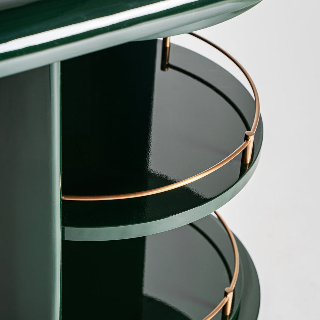 Buffet Art déco en bois vert | Vical Gory