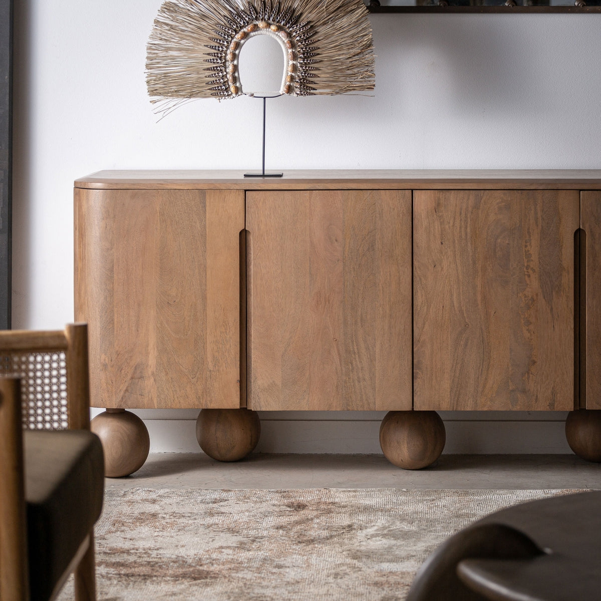 Buffet en bois de manguier marron | Vical Bocksberg