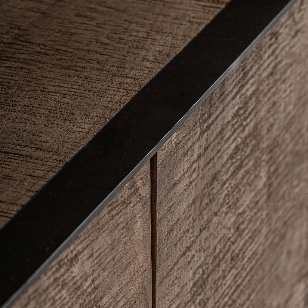 Buffet en bois de manguier marron | Vical Krefeld