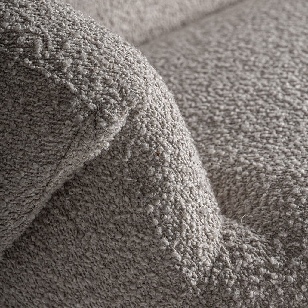 Canapé 2 places en tissu beige | Jacquard VICAL