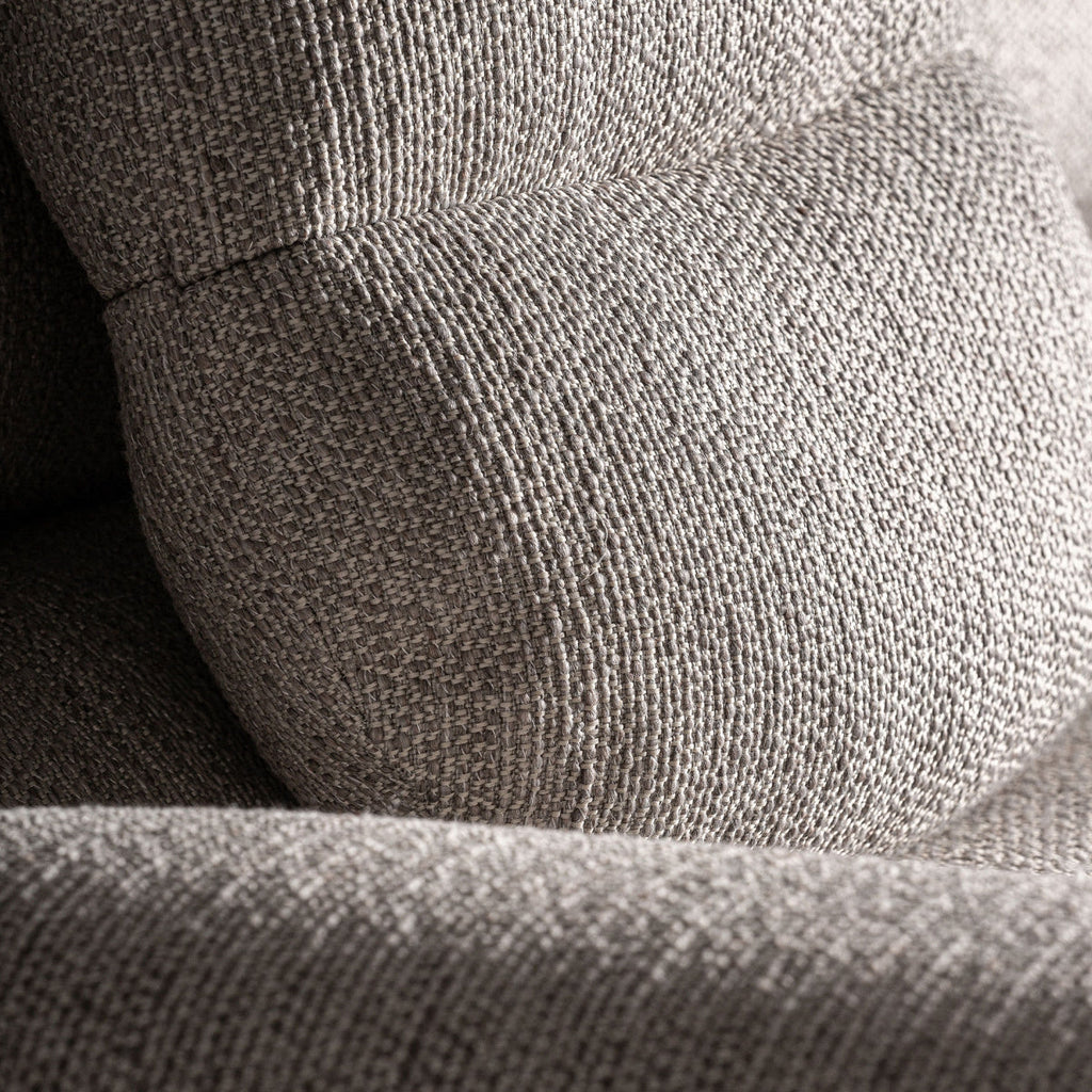 Canapé 3 places en tissu beige | Jacquard VICAL