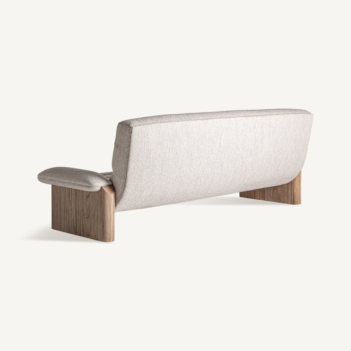 Canapé 3 places en tissu beige | Jacquard VICAL