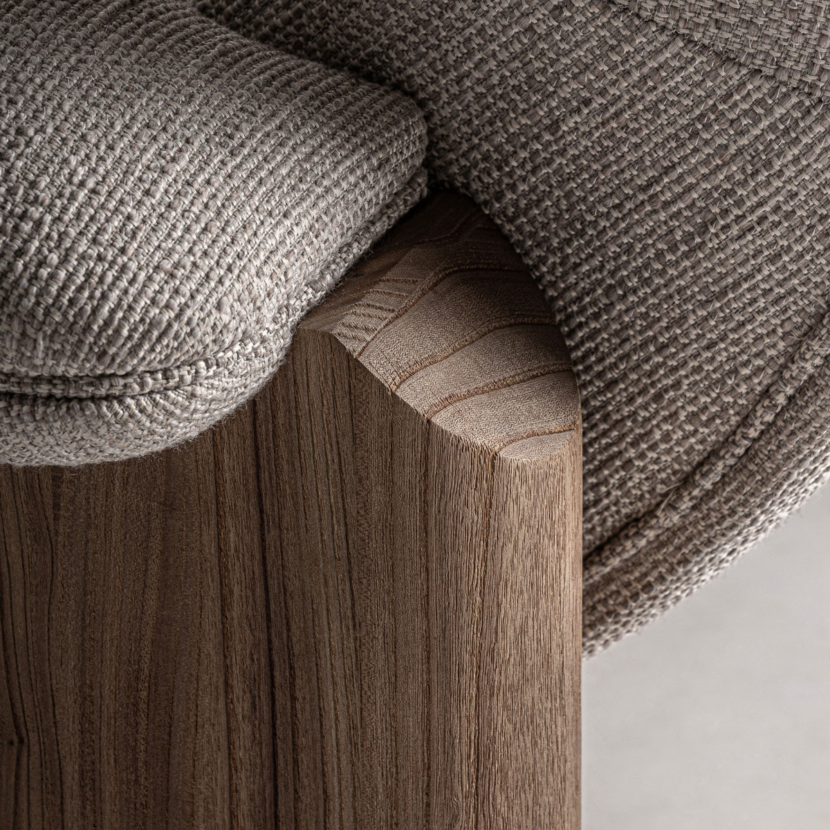 Canapé 3 places en tissu beige | Jacquard VICAL