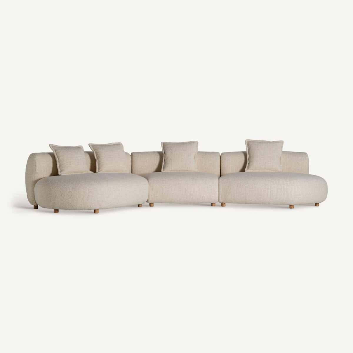 Canapé modulable 4-5 places en tissu beige | Vical Zakupi