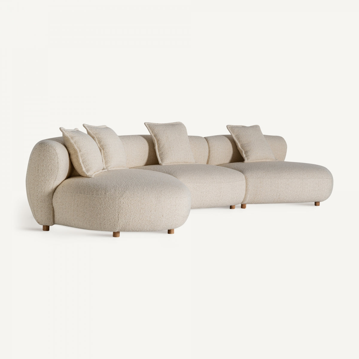 Canapé modulable 4-5 places en tissu beige | Vical Zakupi