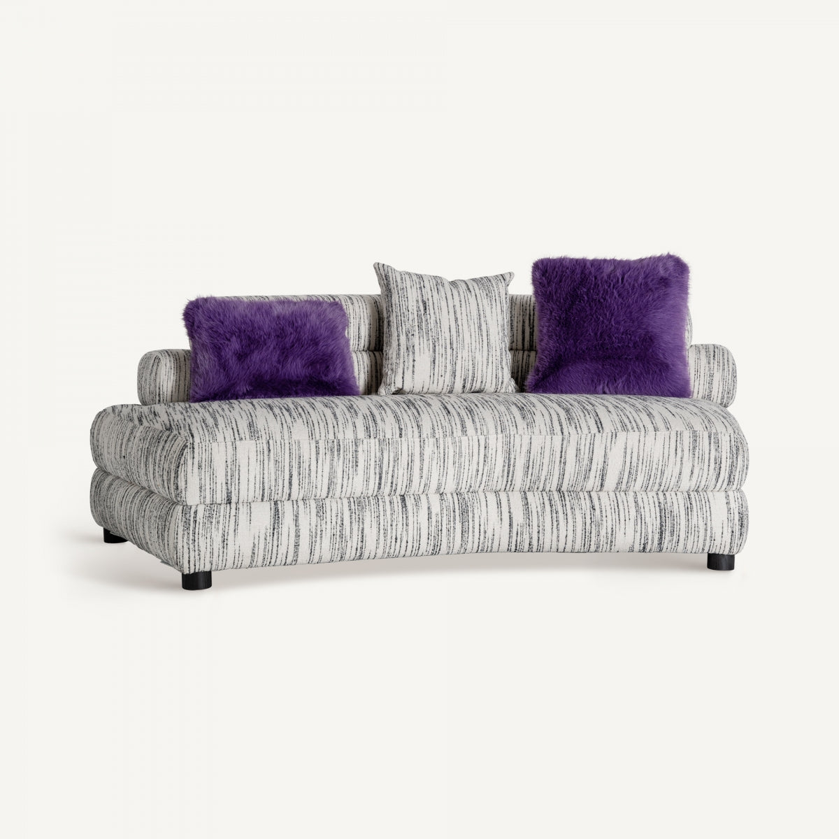 Canapé modulable en tissu blanc marbré | Vical Bredsand