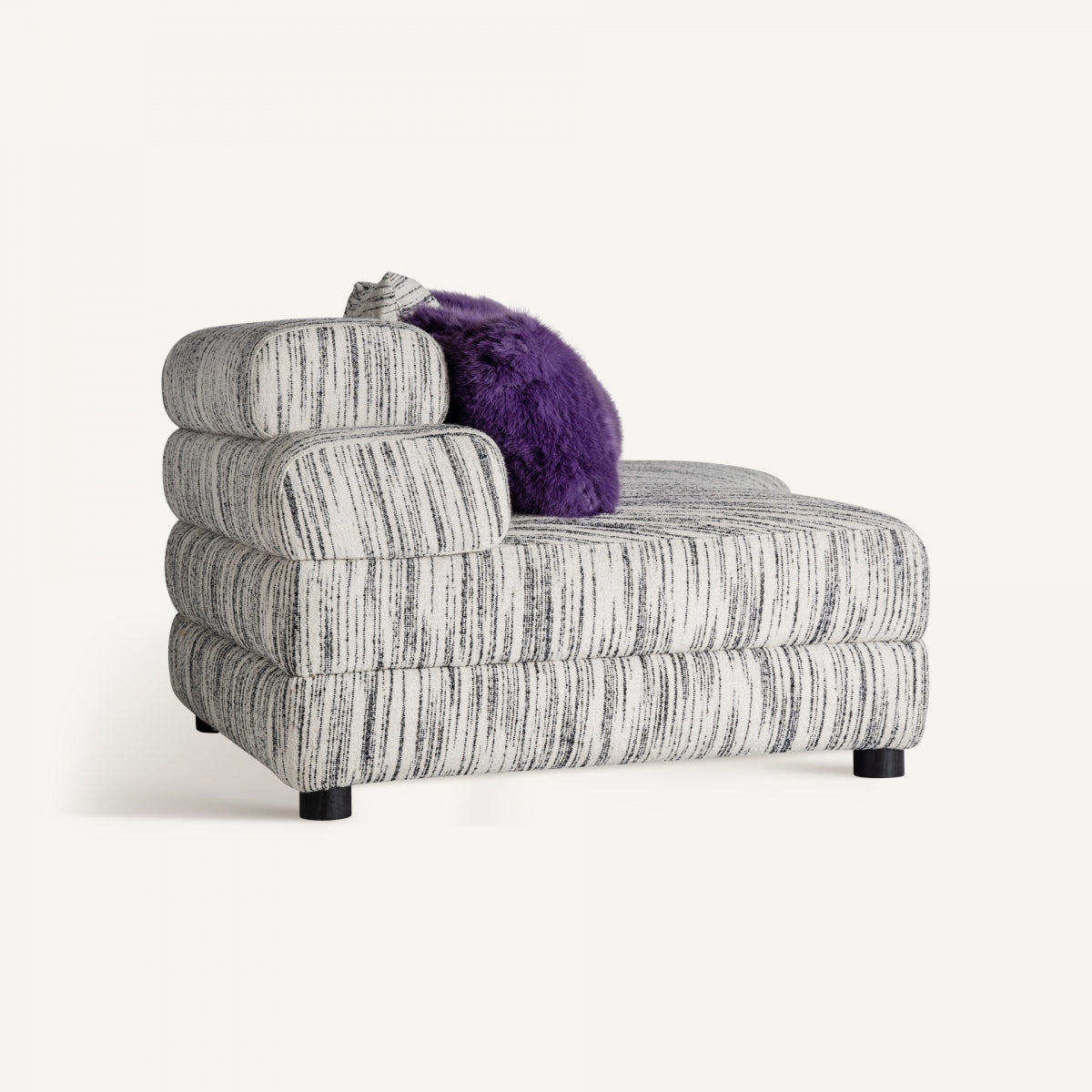 Canapé modulable en tissu blanc marbré | Vical Bredsand