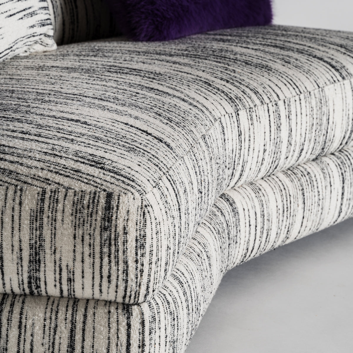 Canapé modulable en tissu blanc marbré | Vical Bredsand