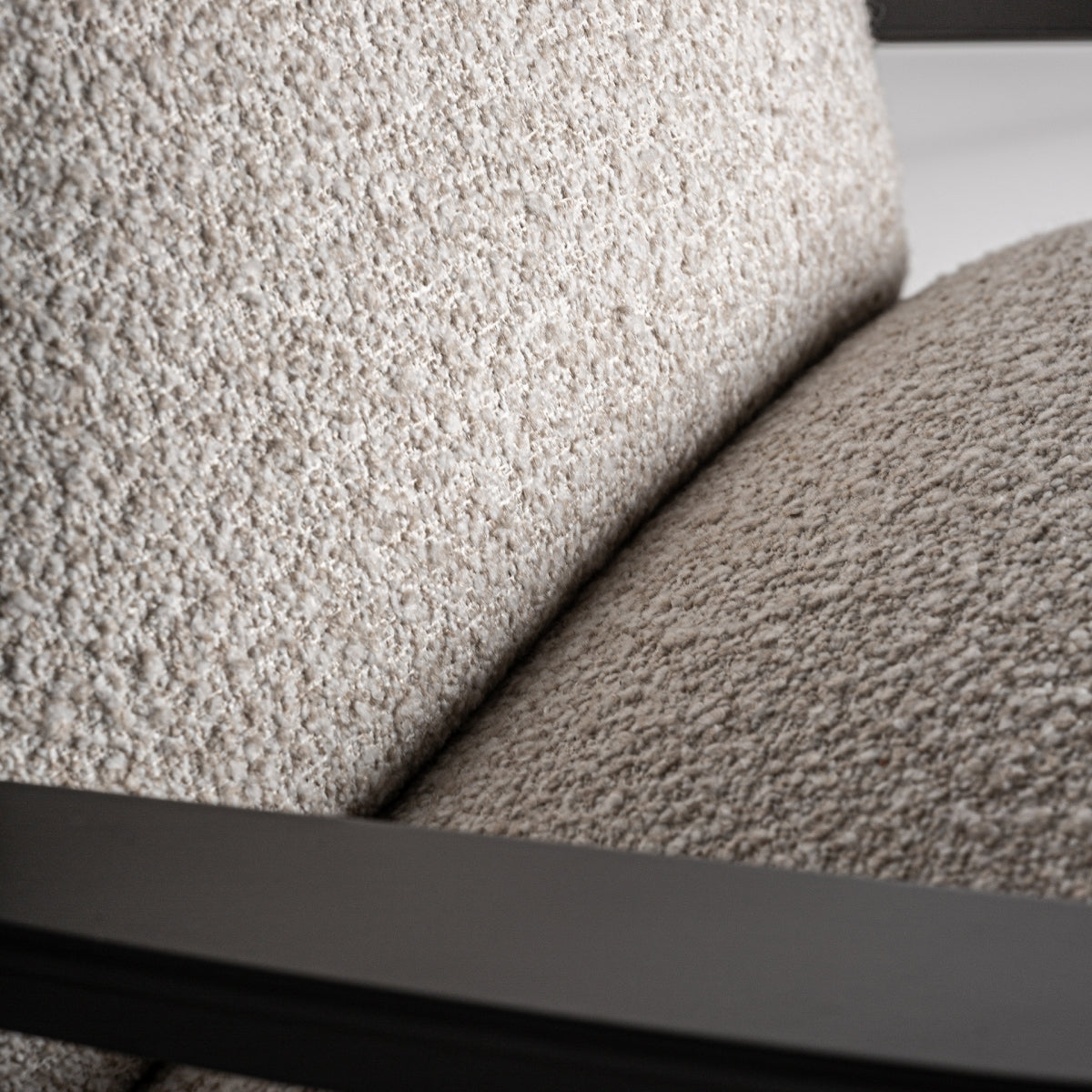 Chaise à bascule en tissu beige | VICAL Zwalm