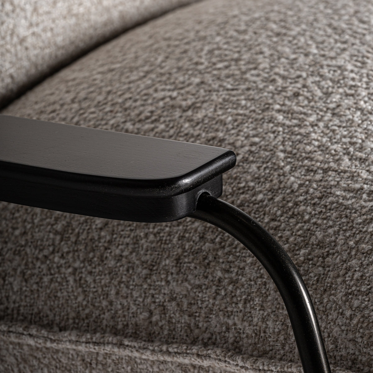 Chaise à bascule en tissu beige | VICAL Zwalm