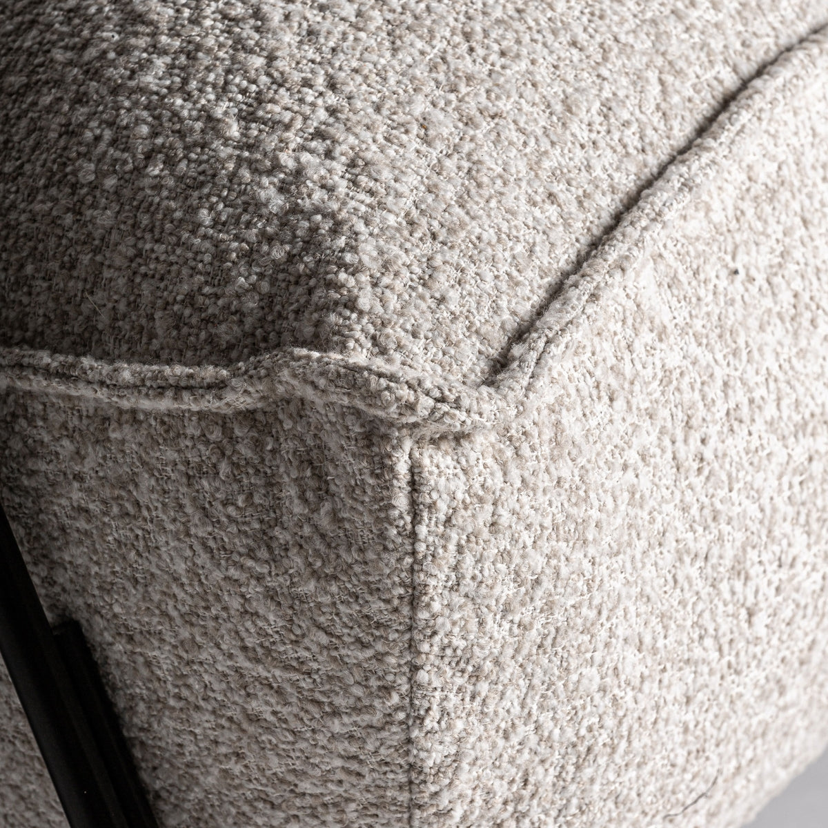 Chaise à bascule en tissu beige | VICAL Zwalm