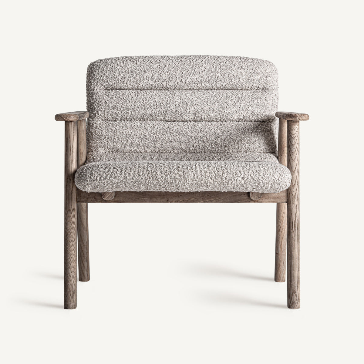 Chaise d'appoint en tissu beige | Jacquard VICAL