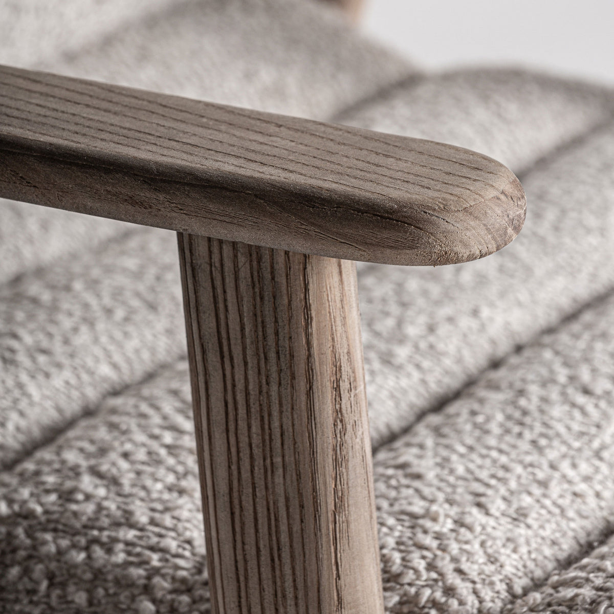 Chaise de bar en tissu beige | Jacquard VICAL