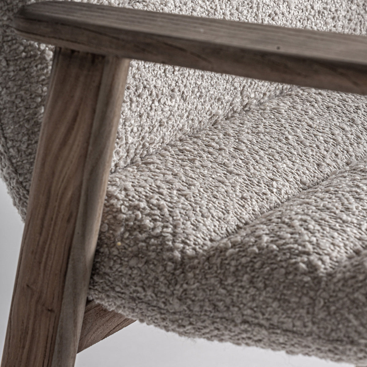Chaise de bar en tissu beige | Jacquard VICAL