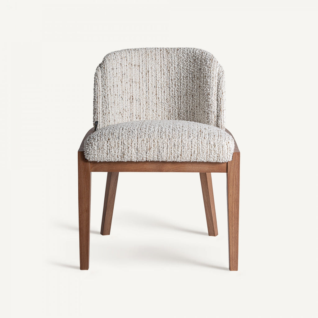 Chaise de salle à manger bouclée crème | VICAL Erbach