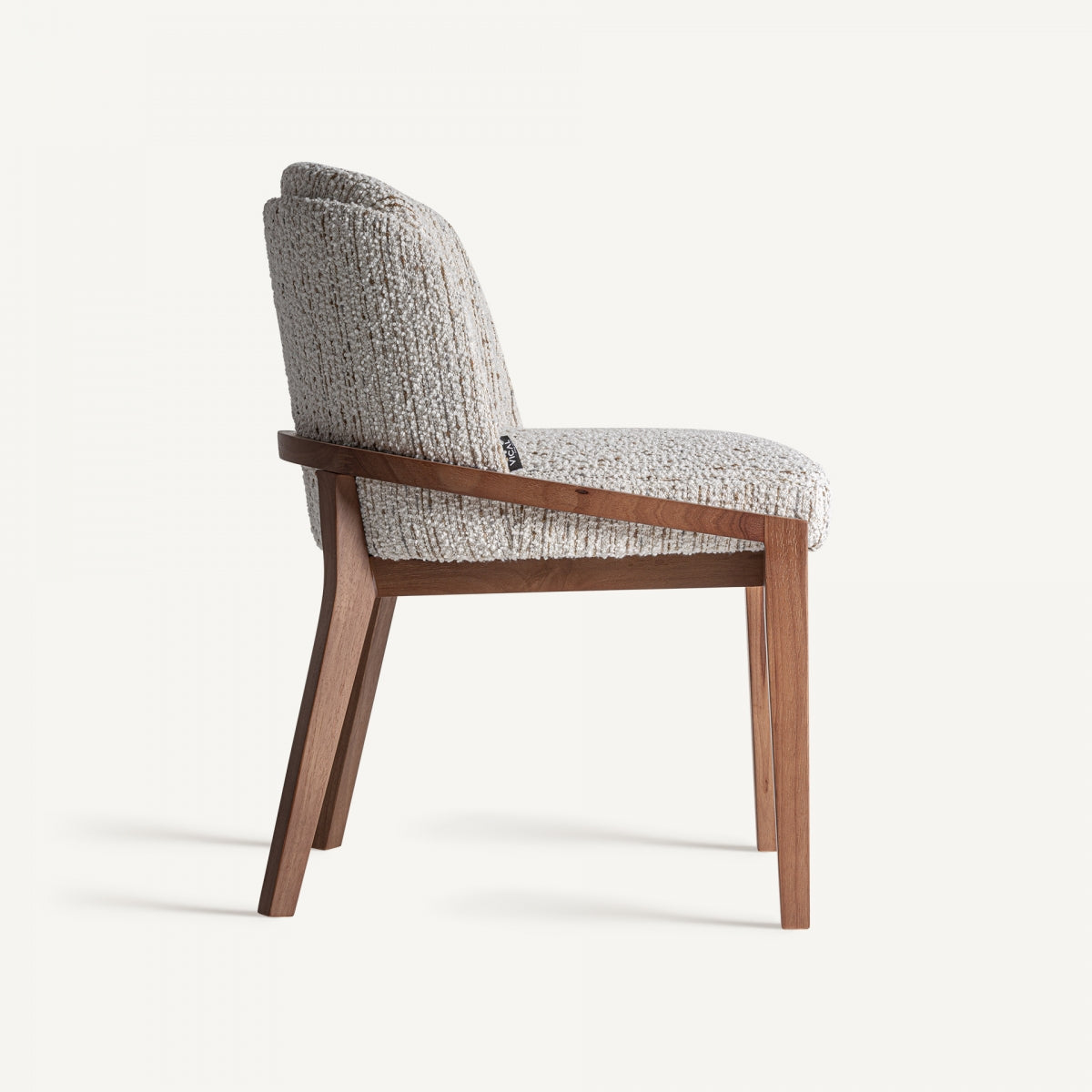 Chaise de salle à manger bouclée crème | VICAL Erbach