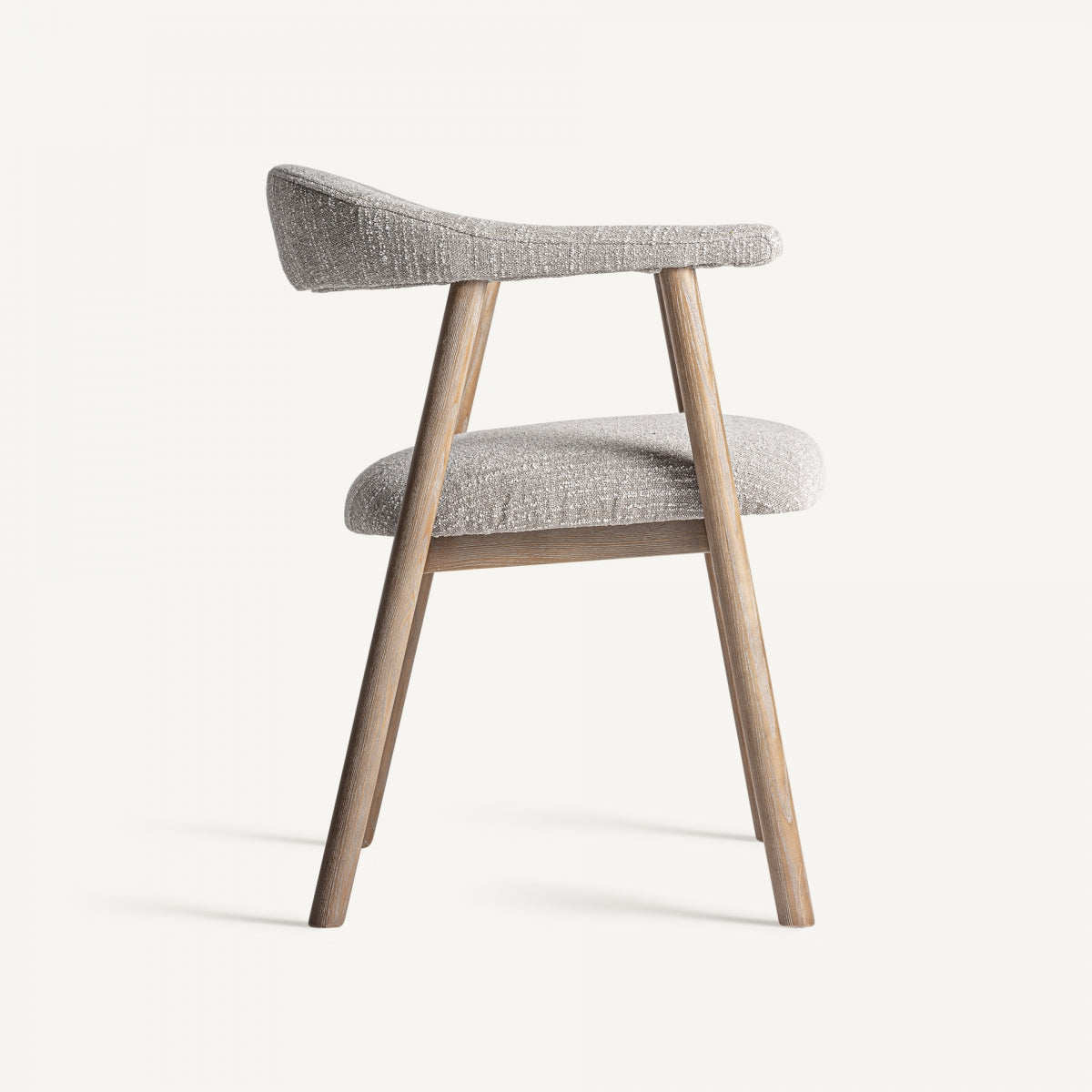 Chaise de salle à manger bouclé gris | Vical Davrey