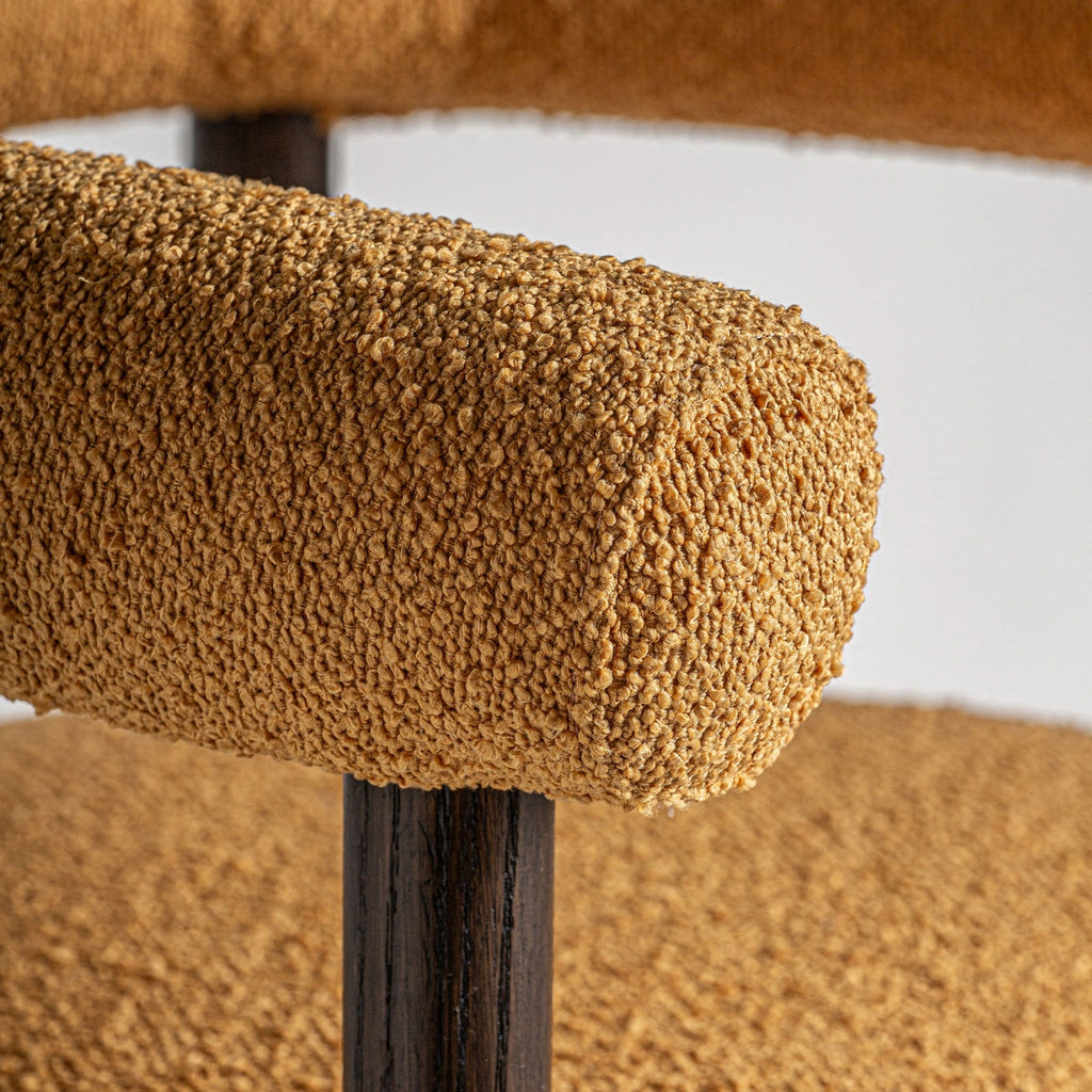 Chaise de salle à manger boucle moutarde | Vical Neuffen
