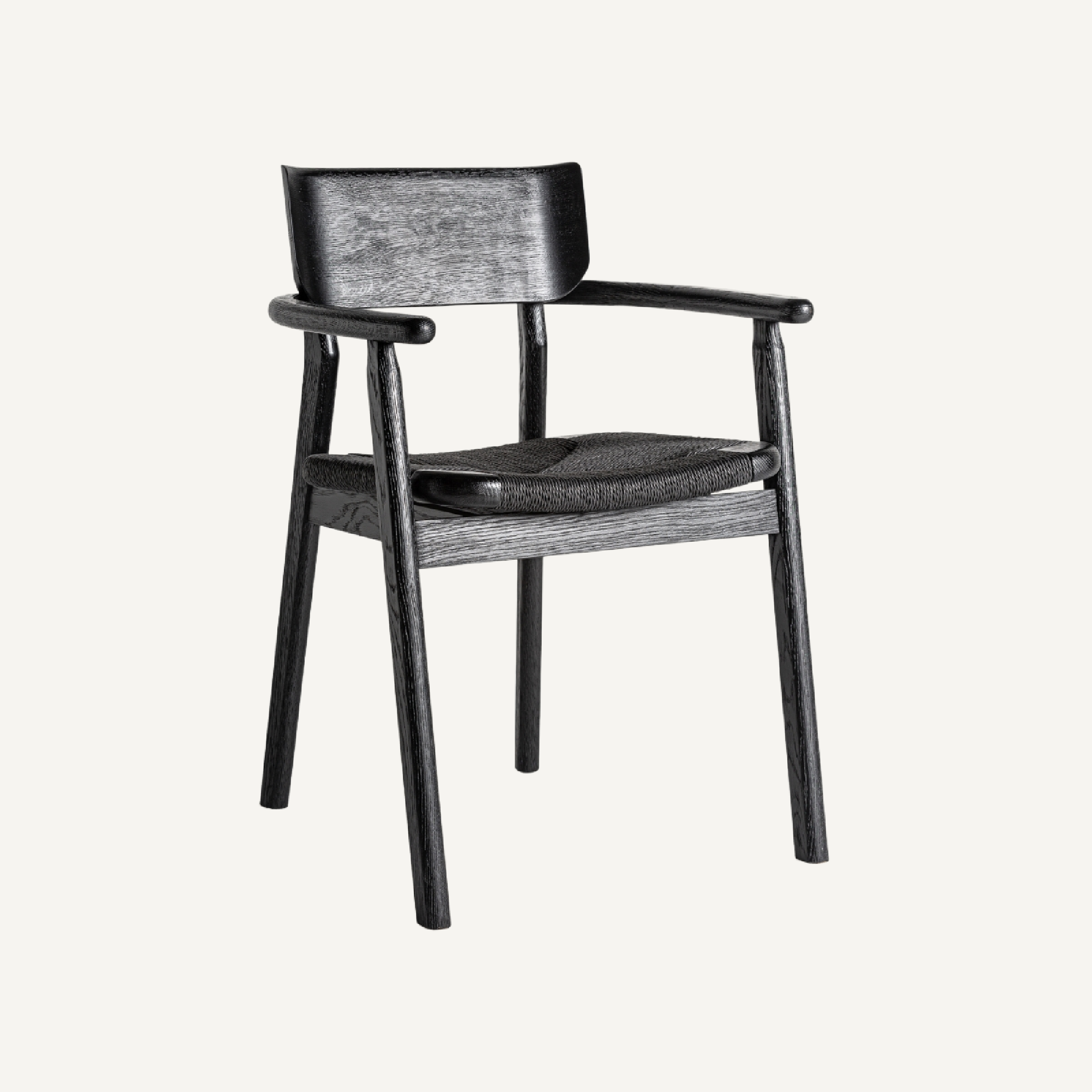 Chaise de salle à manger en chêne noir | Tâche Vicale