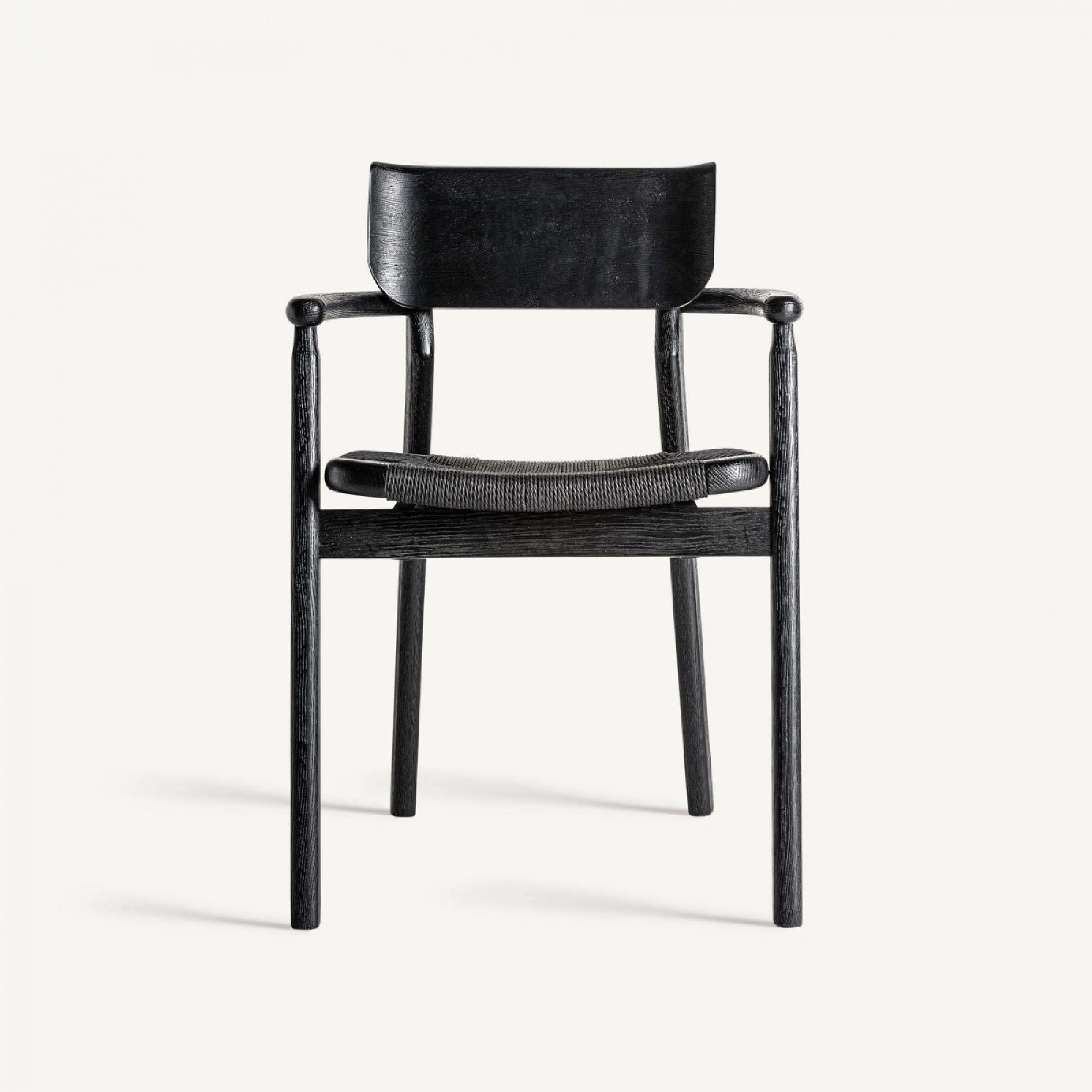 Chaise de salle à manger en chêne noir | Tâche Vicale