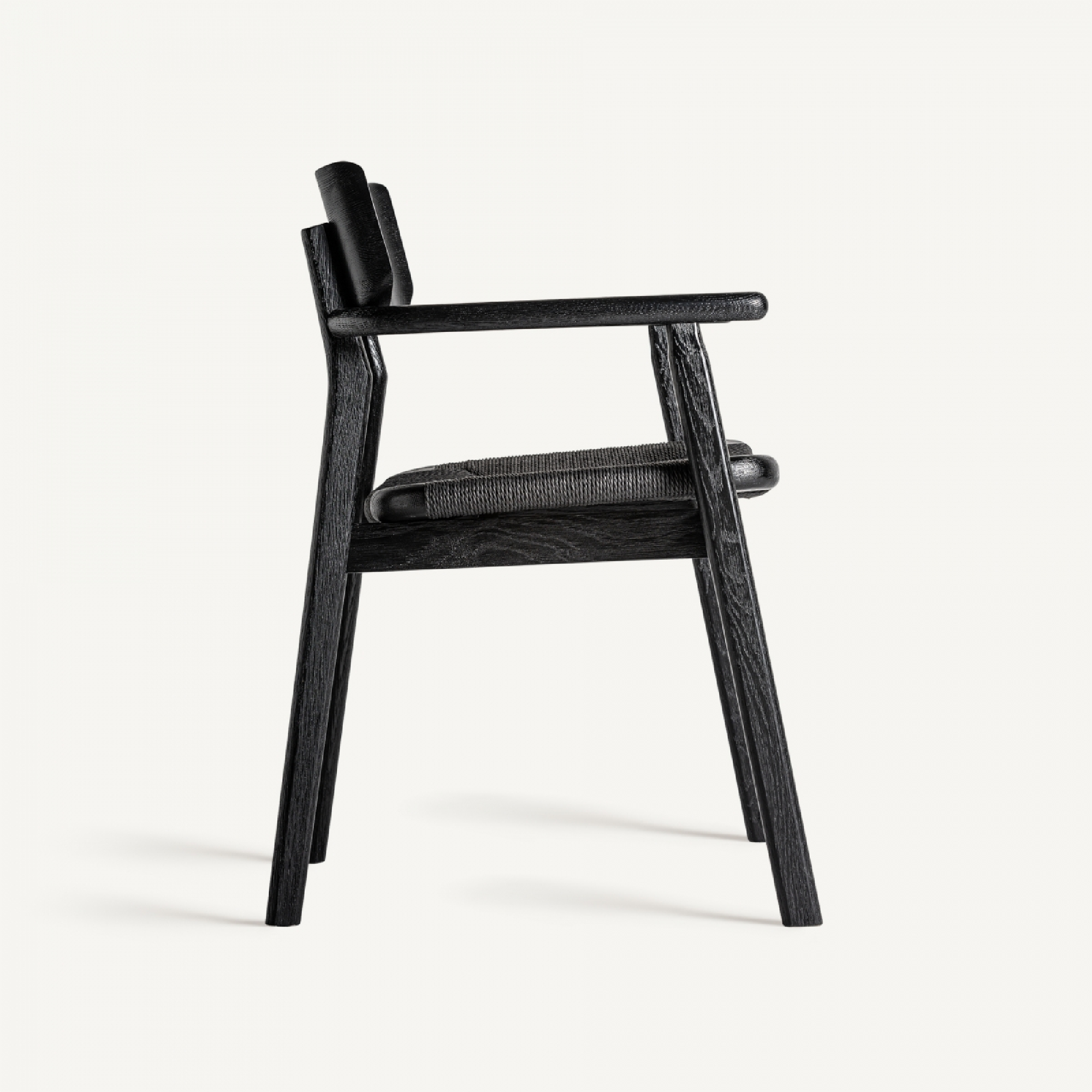 Chaise de salle à manger en chêne noir | Tâche Vicale
