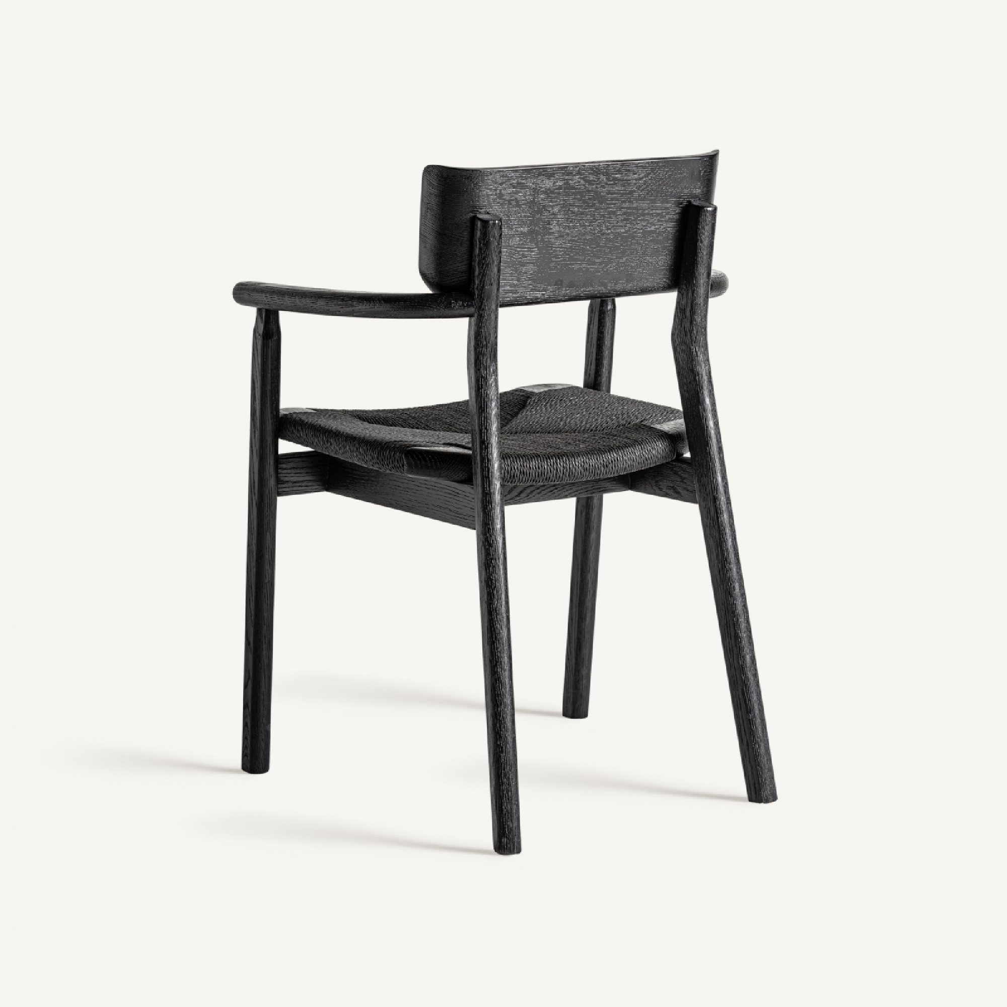 Chaise de salle à manger en chêne noir | Tâche Vicale