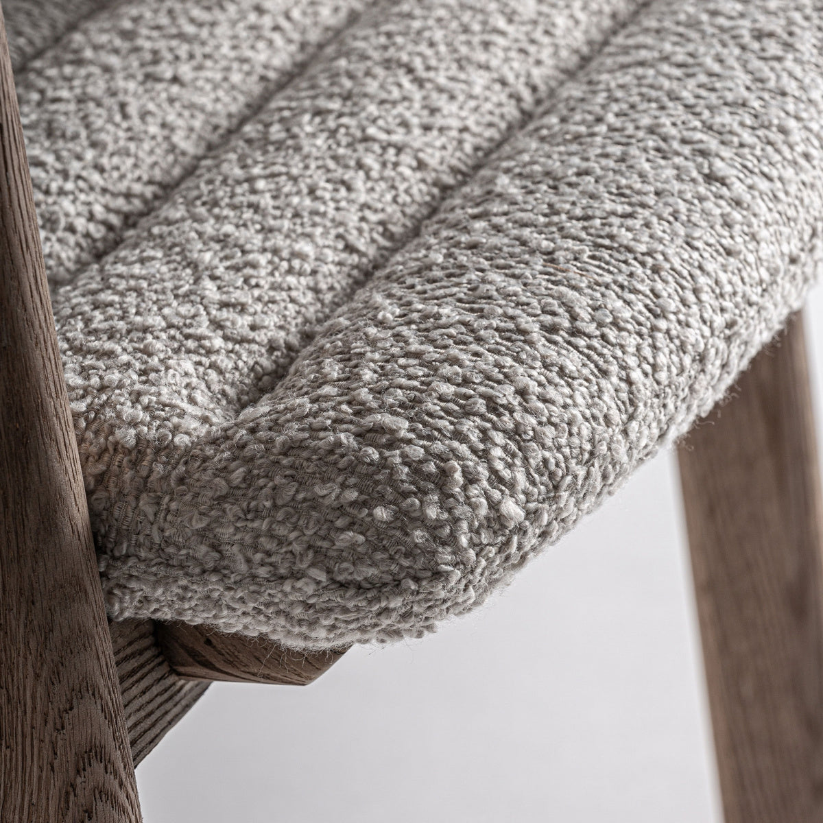 Chaise de salle à manger en tissu beige | VICAL Jacquard 2