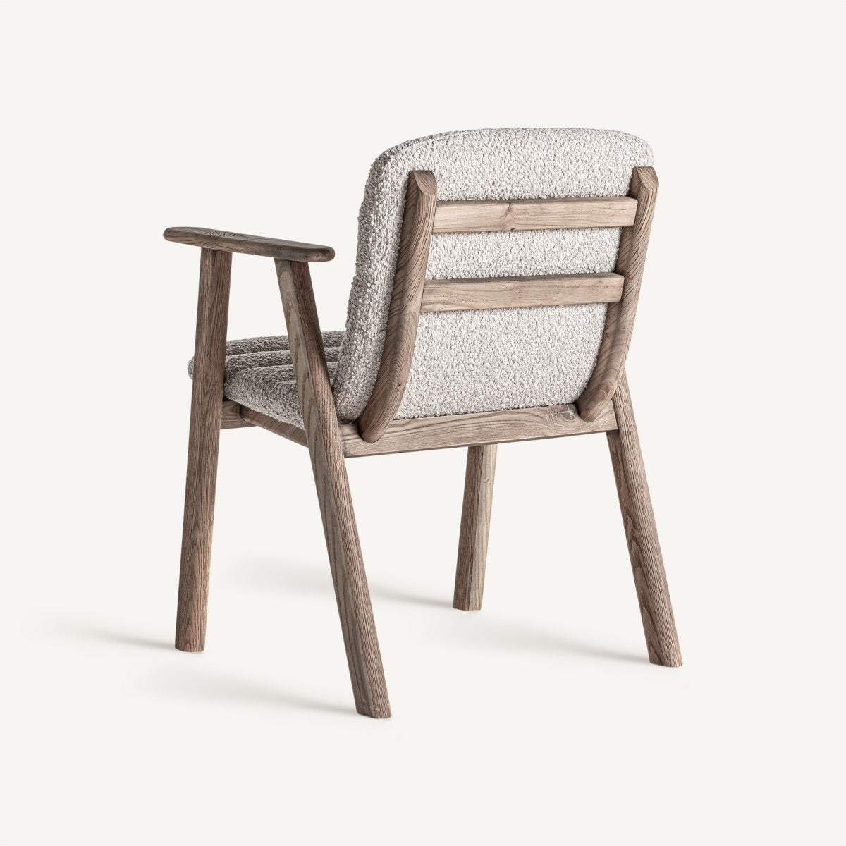 Chaise de salle à manger en tissu beige | VICAL Jacquard 2
