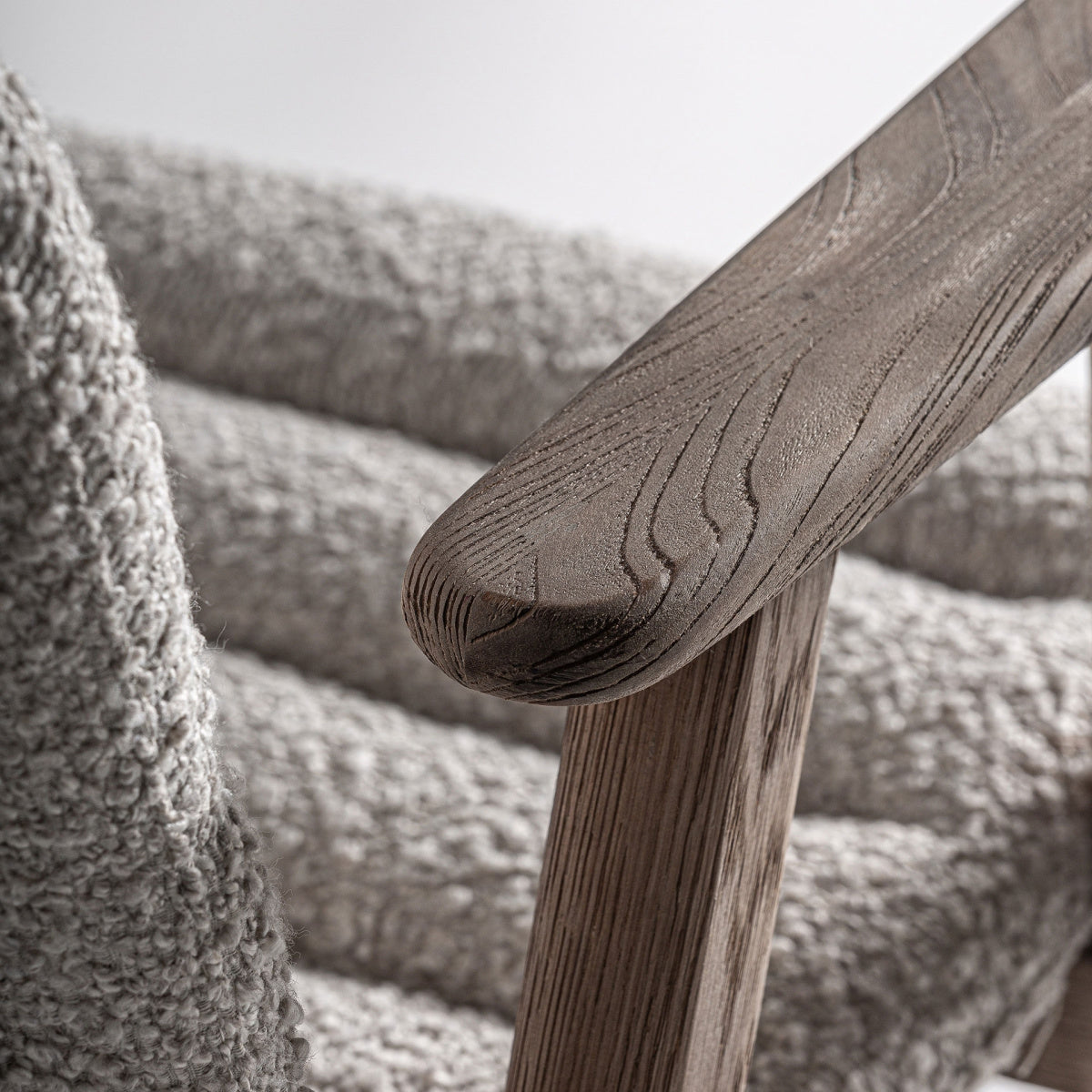 Chaise de salle à manger en tissu beige | VICAL Jacquard 2
