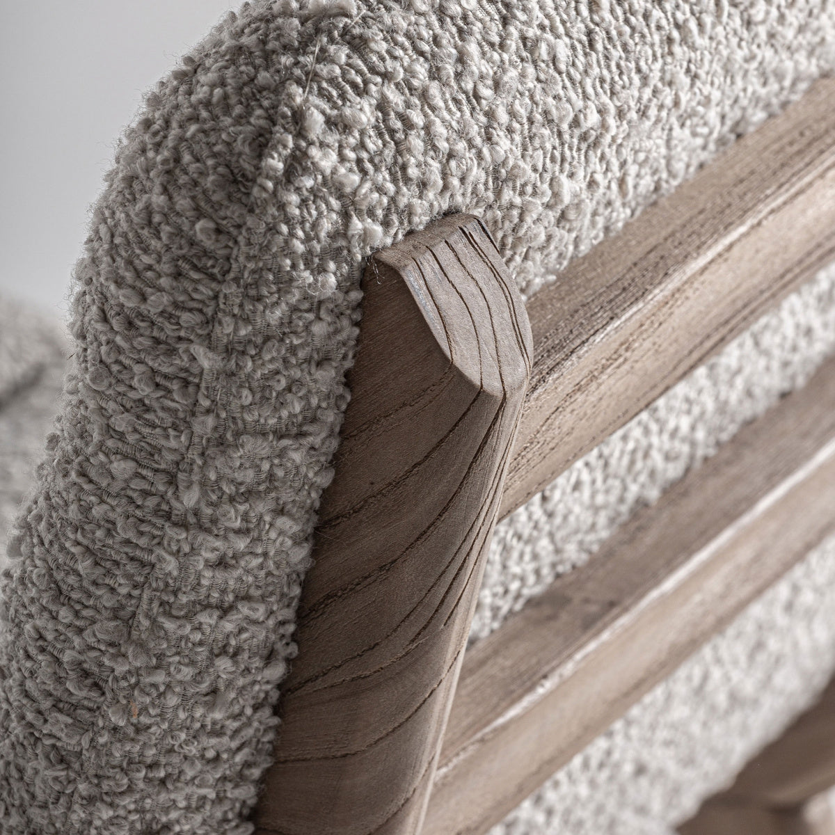 Chaise de salle à manger en tissu beige | Jacquard VICAL
