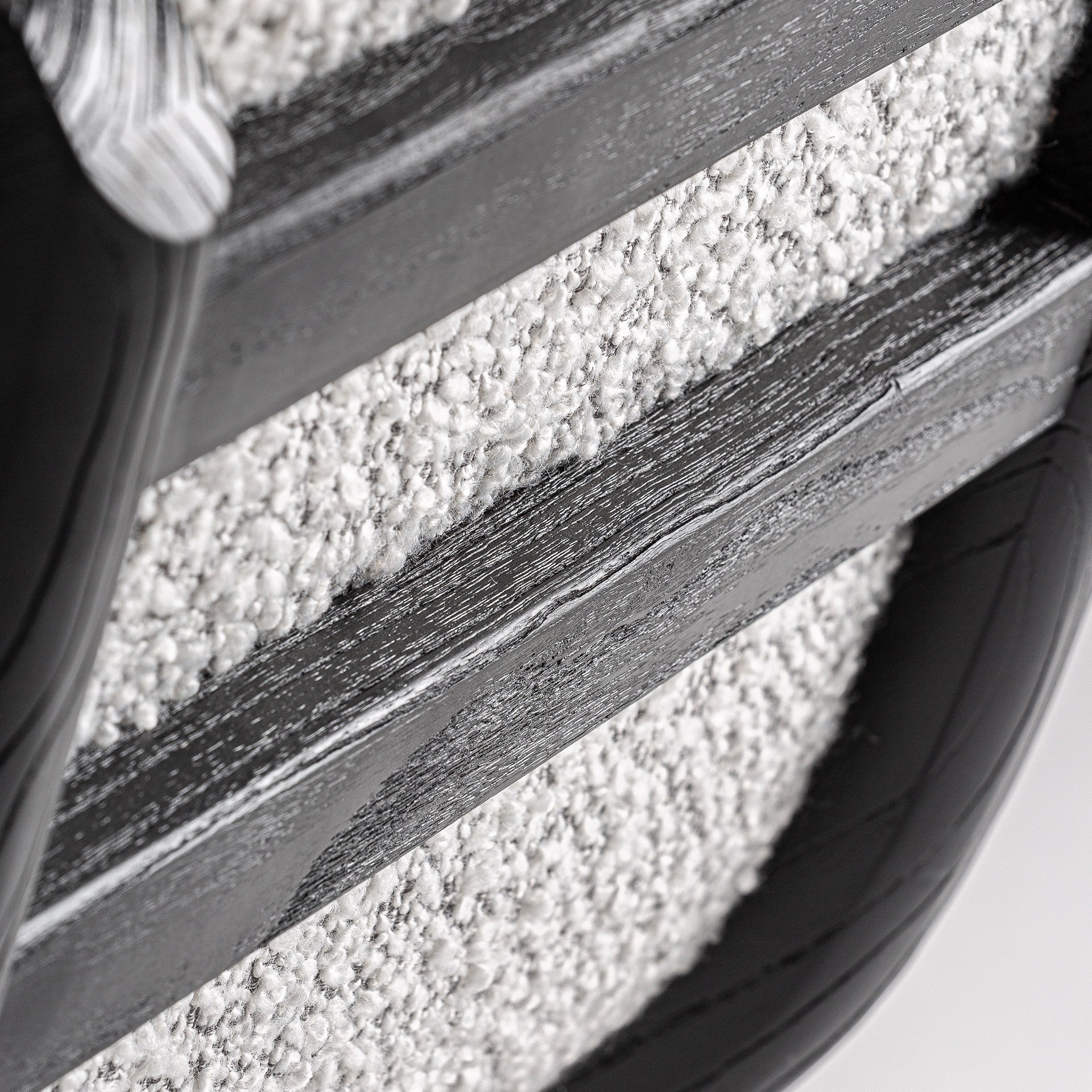 Chaise de salle à manger en tissu gris | Jacquard VICAL