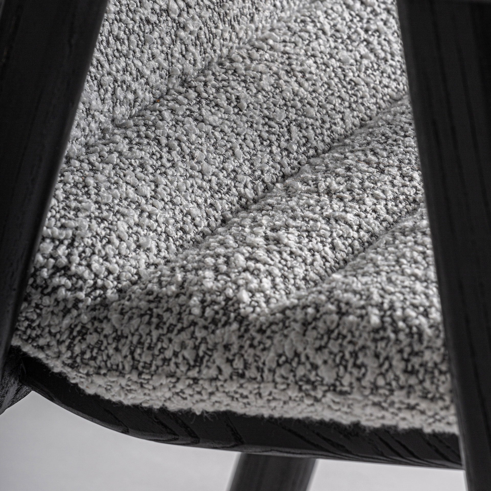 Chaise de salle à manger en tissu gris | VICAL Jacquard 2