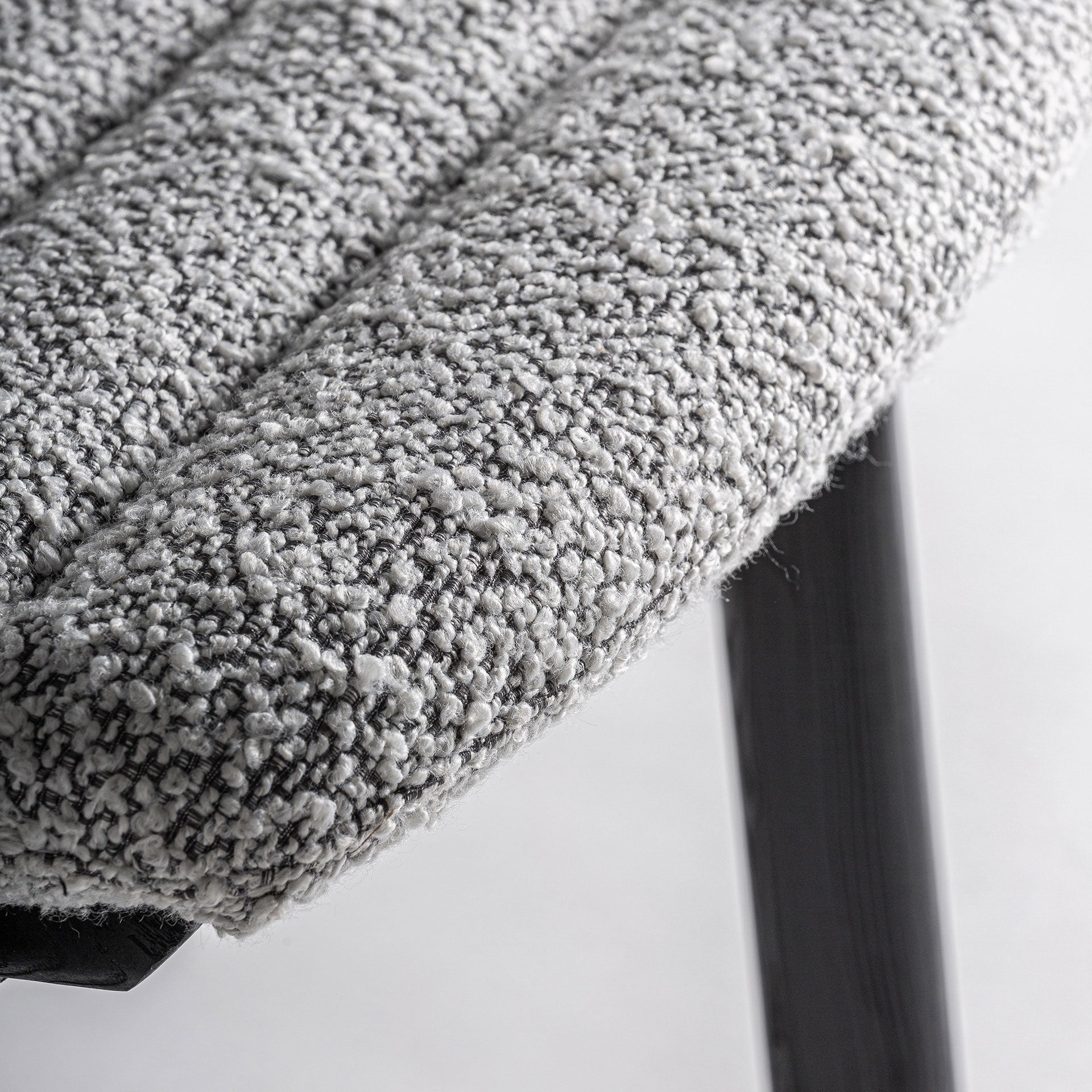 Chaise de salle à manger en tissu gris | VICAL Jacquard 2