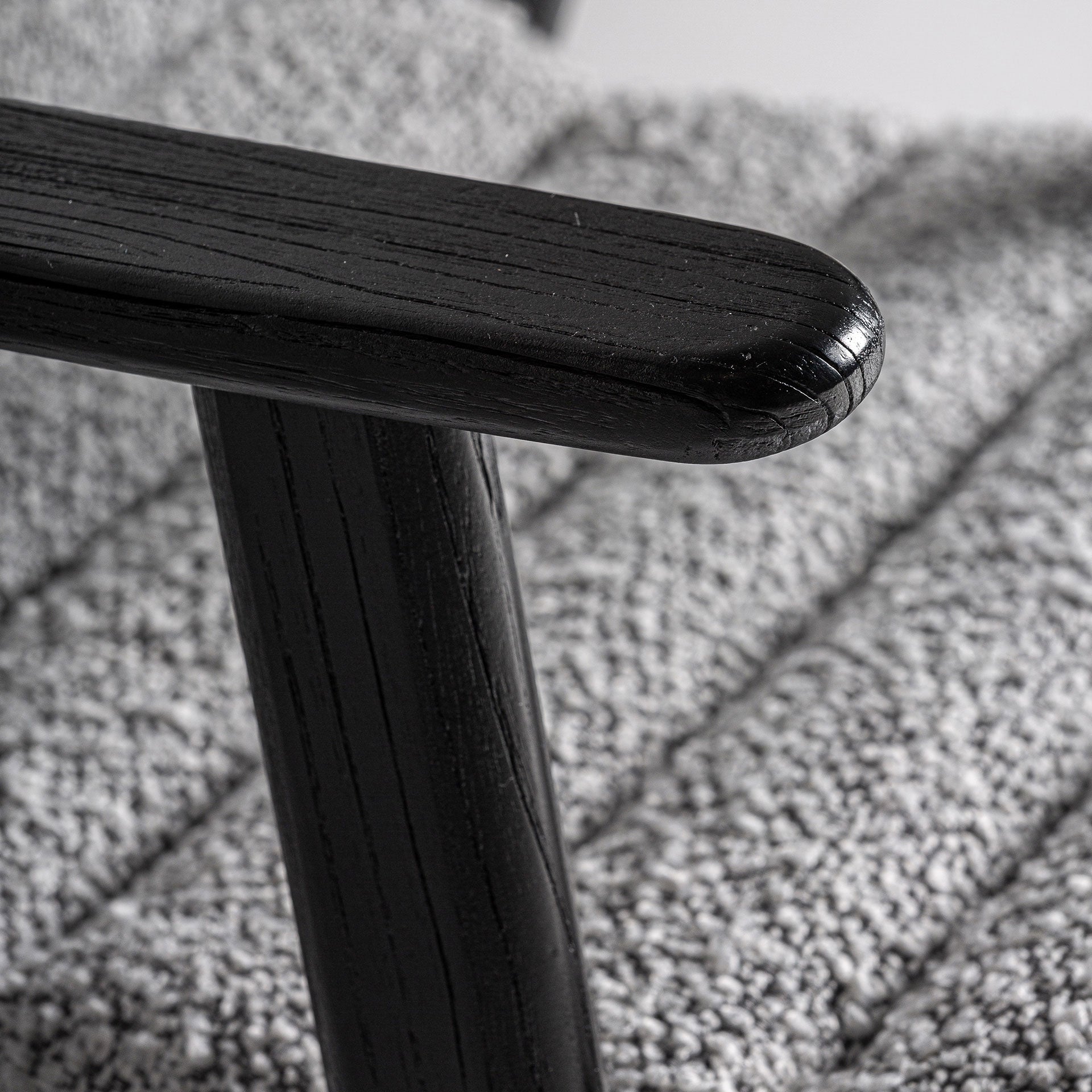 Chaise de salle à manger en tissu gris | VICAL Jacquard 2