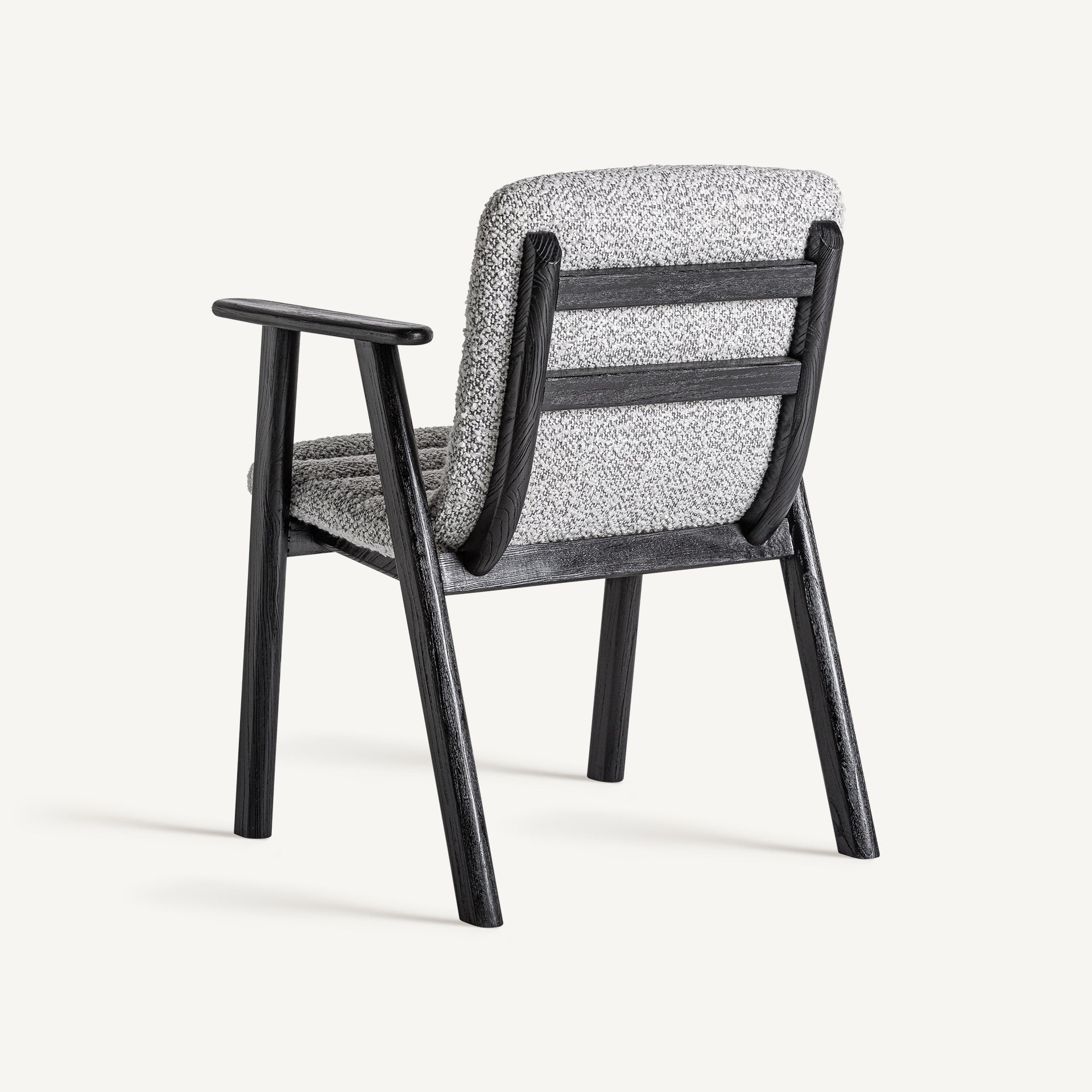 Chaise de salle à manger en tissu gris | VICAL Jacquard 2