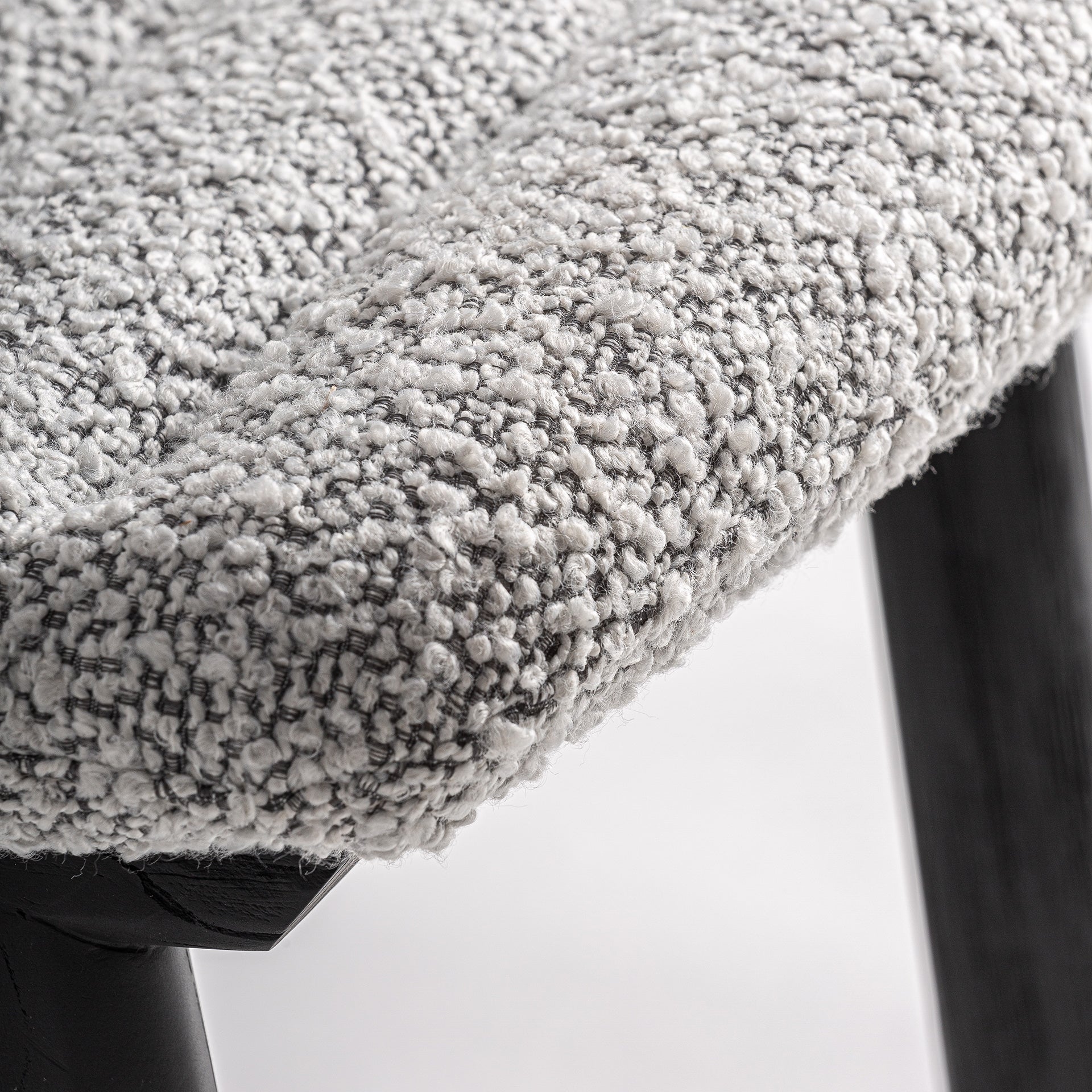 Chaise de salle à manger en tissu gris | Jacquard VICAL