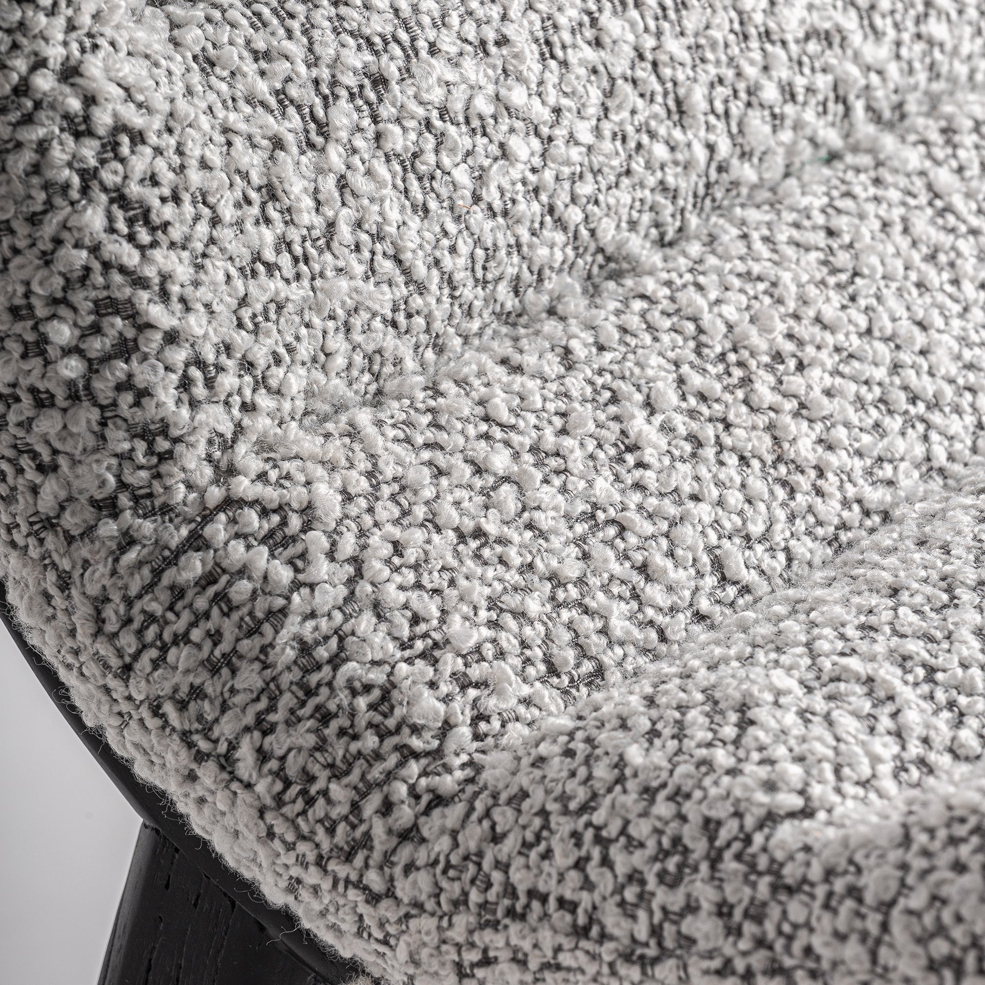 Chaise de salle à manger en tissu gris | Jacquard VICAL