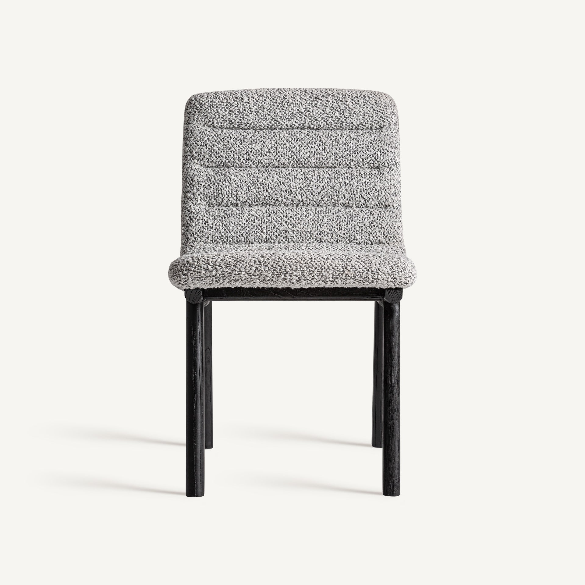 Chaise de salle à manger en tissu gris | Jacquard VICAL