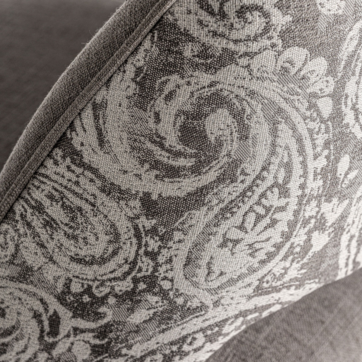 Chaise de salle à manger en tissu gris | Calce Vical
